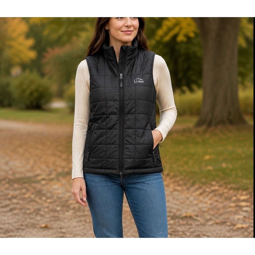 LL Bean Women's Small Primaloft Packaway Puffer Women's Vest Quilted  Insulated